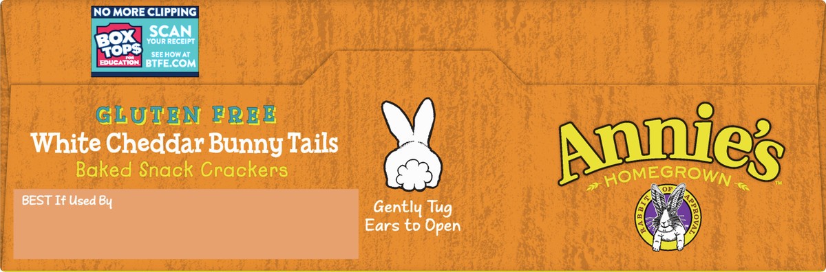 slide 6 of 10, Annie's Gluten Free White Cheddar Bunny Tails Baked Snack Crackers 7.5 oz, 7.5 oz