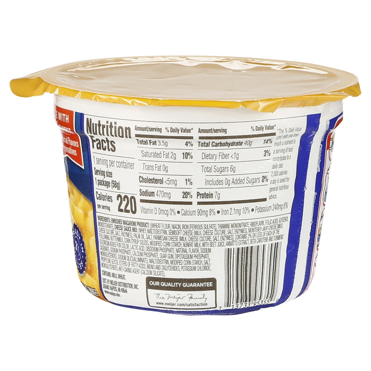 slide 9 of 9, Meijer Triple Cheese Macaroni & Cheese Dinner, 2.05 oz