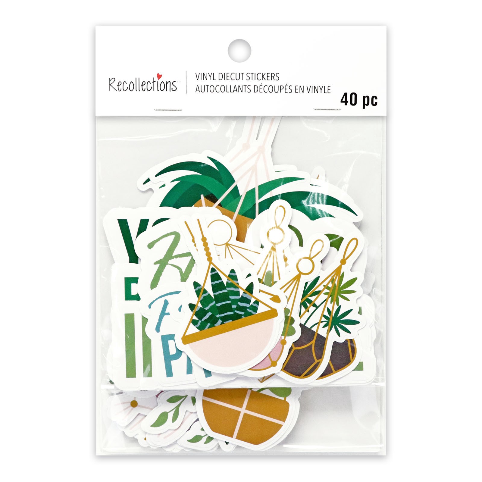 slide 4 of 4, House Plants Vinyl Die Cut Stickers By Recollections, 1 ct