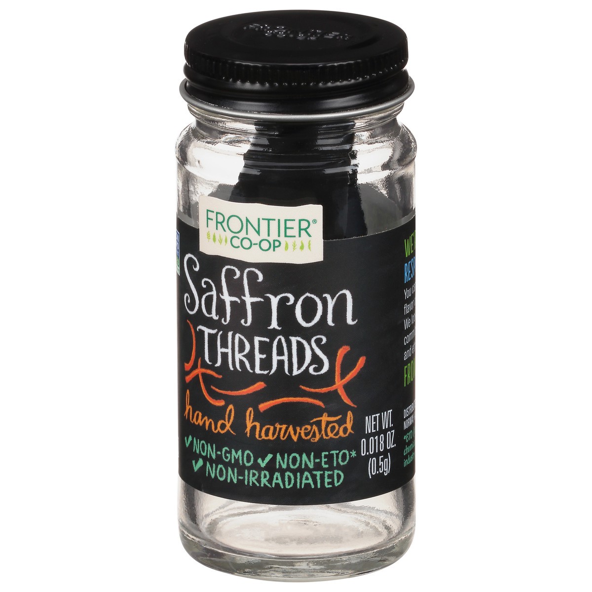 slide 3 of 9, Frontier Herb Frontier Co-op Saffron, 1/2 Gram, 0.5 gram