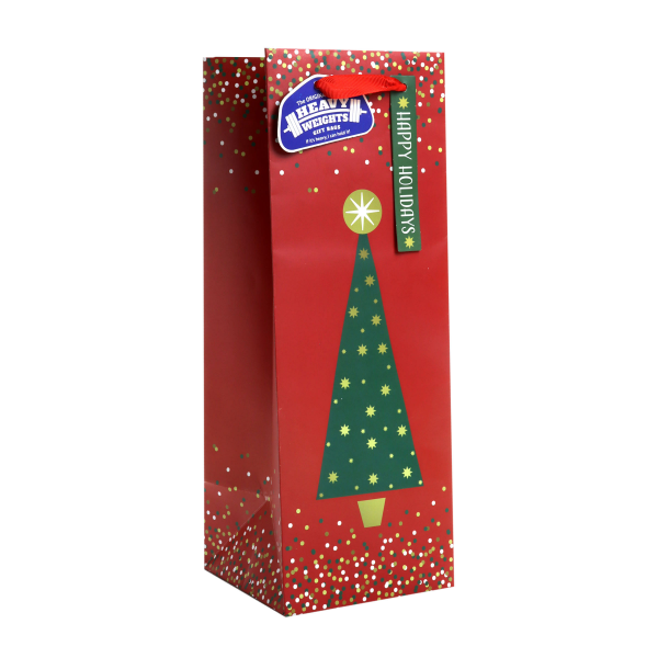 slide 11 of 25, Paper Images Bottle Holiday Heavy Weight Gift Bag, 1 Count, 1 ct