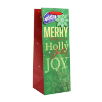 slide 2 of 25, Paper Images Bottle Holiday Heavy Weight Gift Bag, 1 Count, 1 ct