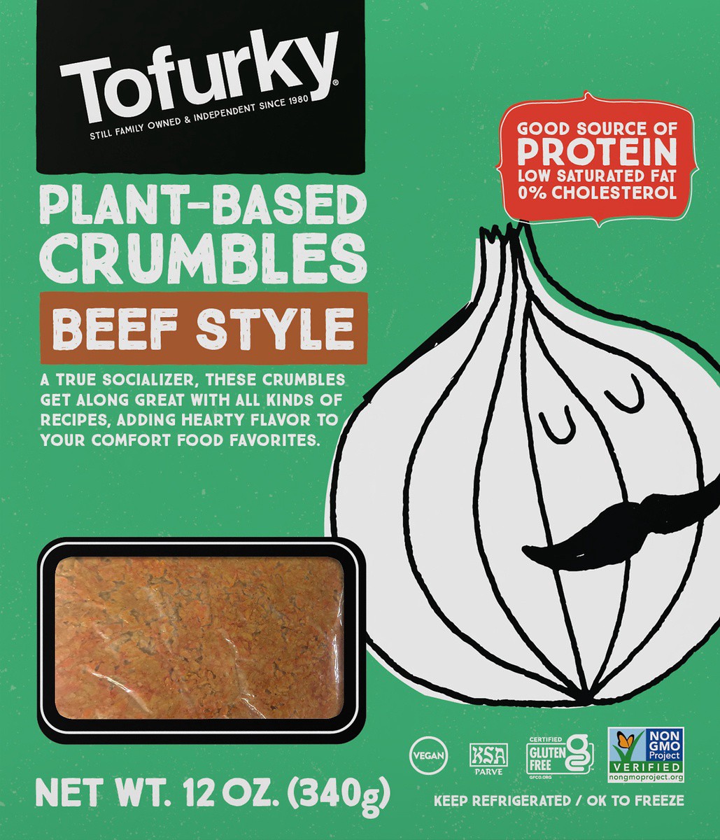 slide 5 of 5, Tofurky Ground Beef Style, 12 oz