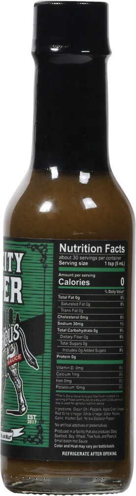 slide 3 of 3, Bull City Pepper Good Gracious Green Sauce, 5 oz