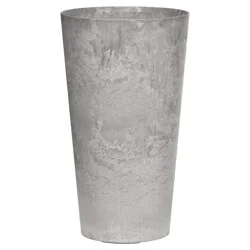 Tall Round Planter, Grey, 19.5 in
