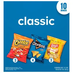 Frito-Lay Frito Lay Snacks Classic Variety Pack, 10 Oz X 10 Count