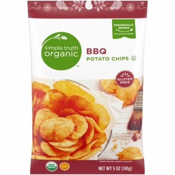 slide 1 of 1, Simple Truth Organic BBQ Potato Chips, 5 oz