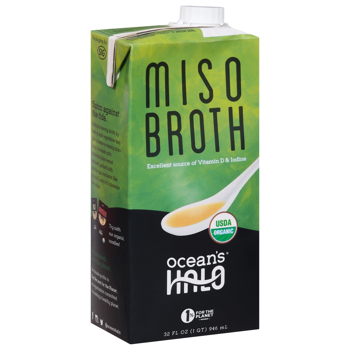 slide 2 of 9, Ocean's Halo Organic Miso Broth, 32 fl oz