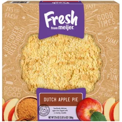Fresh from Meijer 10" Dutch Apple Pie, 37.4oz
