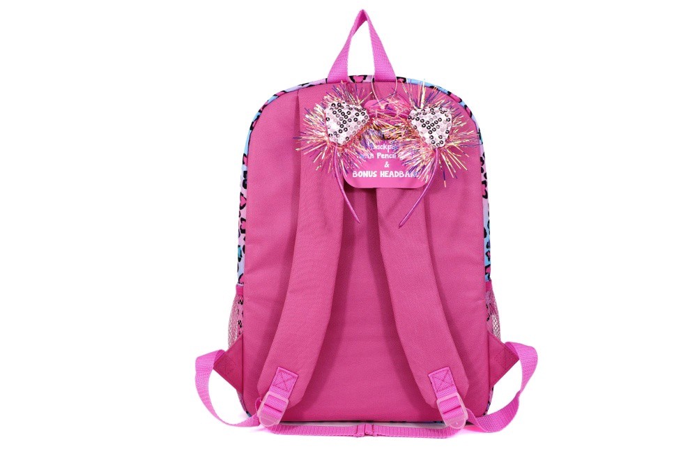 slide 1 of 2, Cudlie Backpack & Headband Set - Animal Heart Print, 1 ct