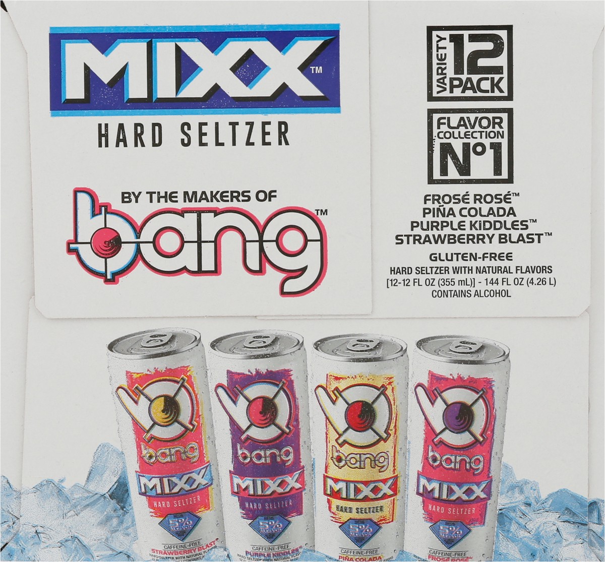 slide 2 of 12, Bang Mixx Hard Seltzer Variety Pack 12 - 12 fl oz Cans, 12 ct; 12 fl oz