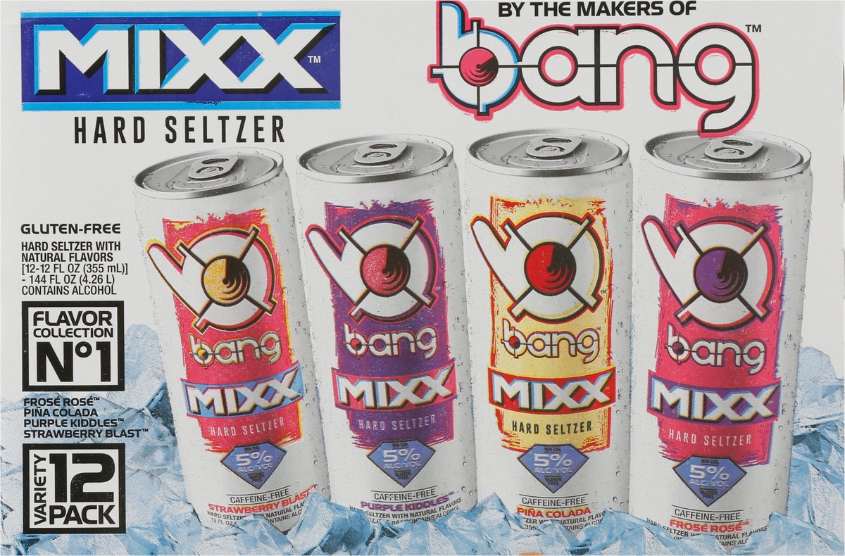 slide 6 of 12, Bang Mixx Hard Seltzer Variety Pack 12 - 12 fl oz Cans, 12 ct; 12 fl oz