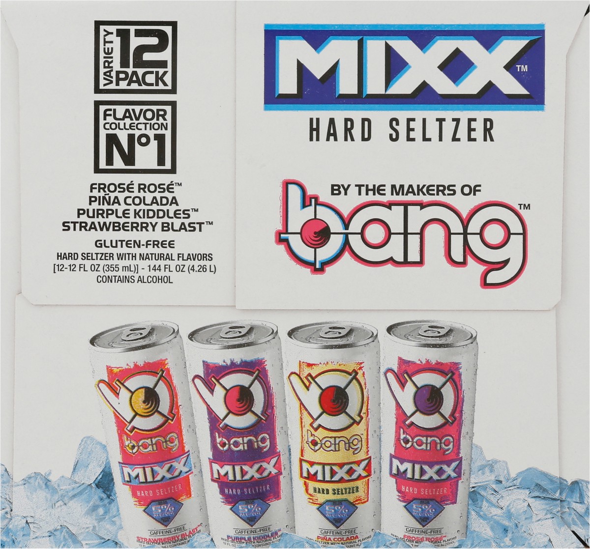 slide 12 of 12, Bang Mixx Hard Seltzer Variety Pack 12 - 12 fl oz Cans, 12 ct; 12 fl oz