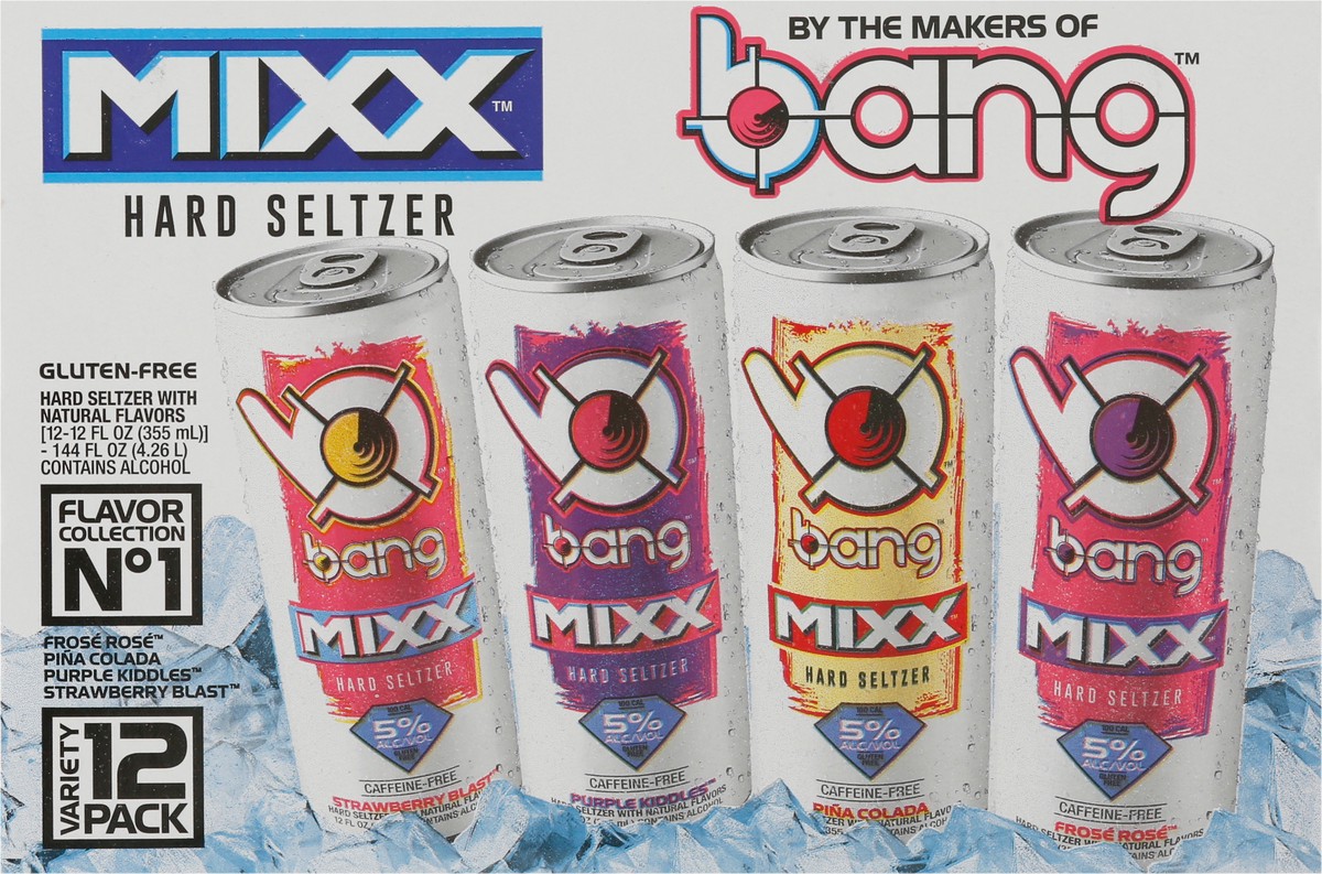 slide 9 of 12, Bang Mixx Hard Seltzer Variety Pack 12 - 12 fl oz Cans, 12 ct; 12 fl oz