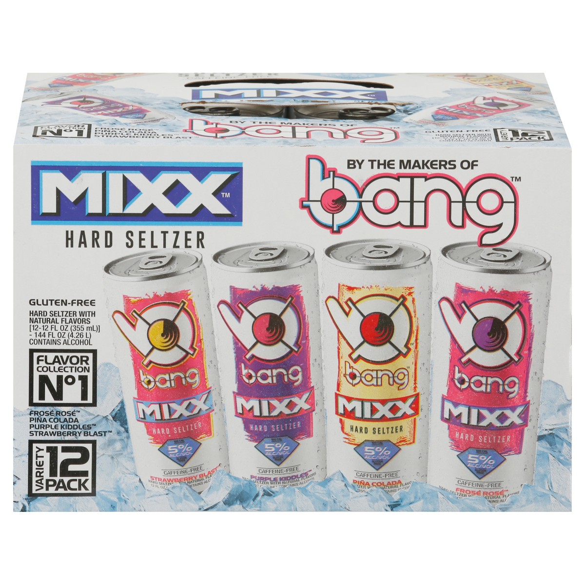 slide 1 of 12, Bang Mixx Hard Seltzer Variety Pack 12 - 12 fl oz Cans, 12 ct; 12 fl oz