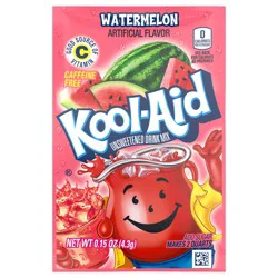 Kool-Aid Unsweetened Watermelon Powdered Soft Drink Mix, 0.15 oz Packet