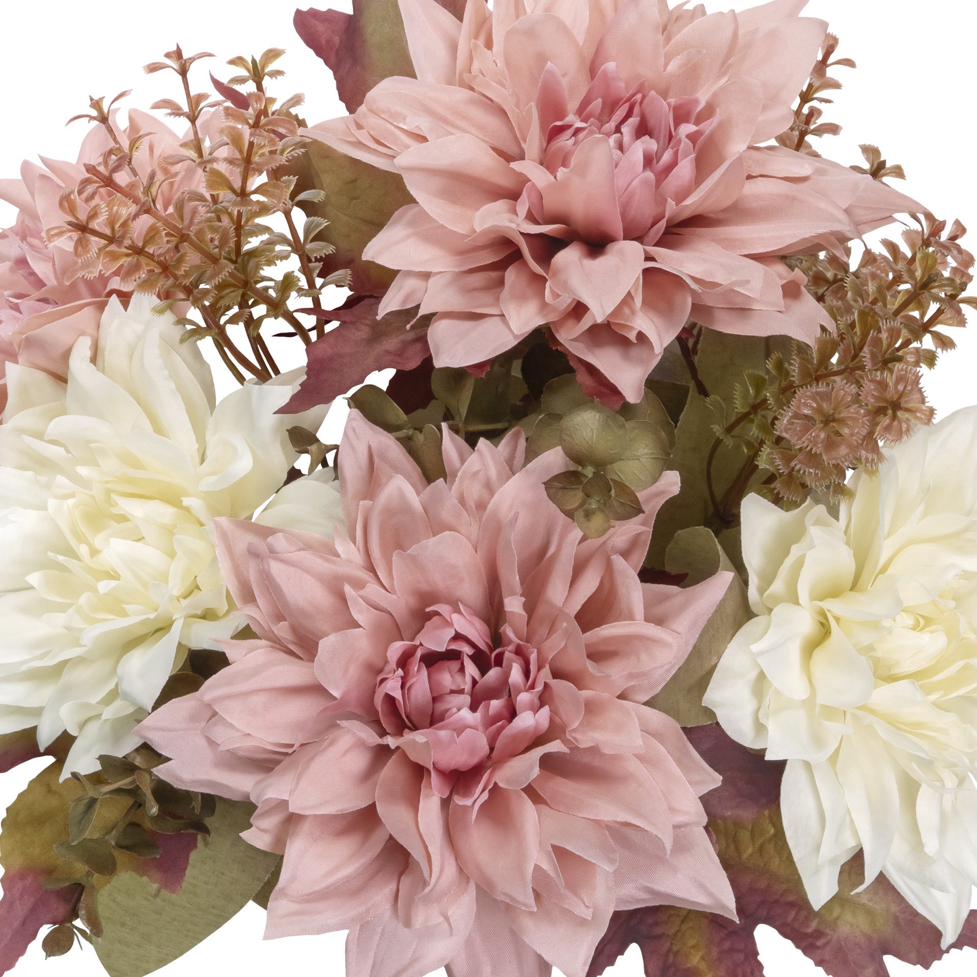 slide 3 of 3, 15" Blush & Cream Mixed Dahlia Bush By Ashland, 11 in x 11 in x 15 in