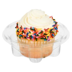 Bakery White Iced Jumbo Cupcake