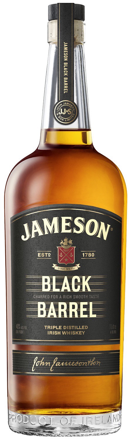 slide 1 of 10, Jameson Irish Whiskey Jameson Black Barrel Irish Whiskey, 1 L Bottle, 40% ABV, 1 liter