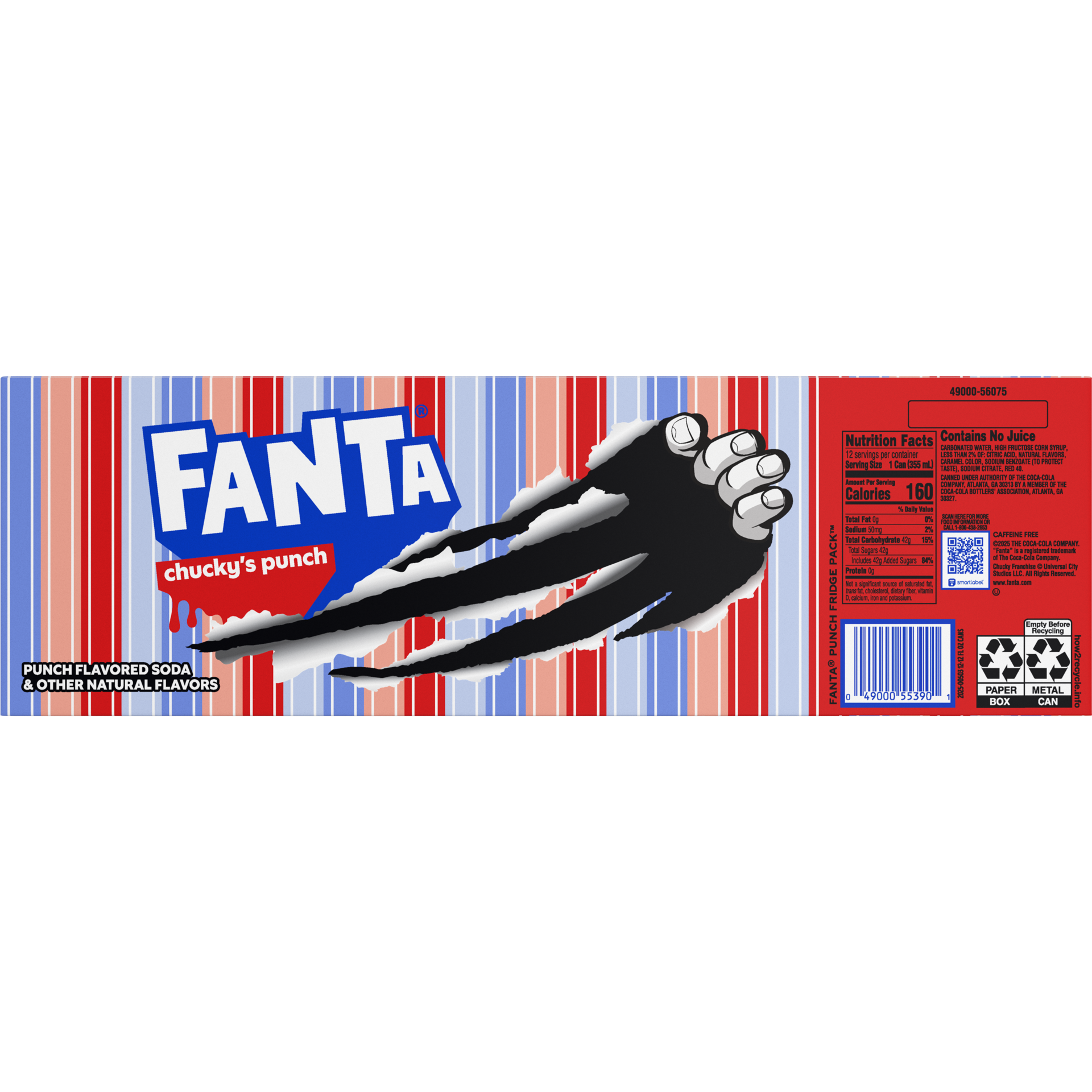 slide 2 of 5, Fanta Chucky's Punch Fridge Pack Cans, 12 fl oz, 12 Pack, 12 ct