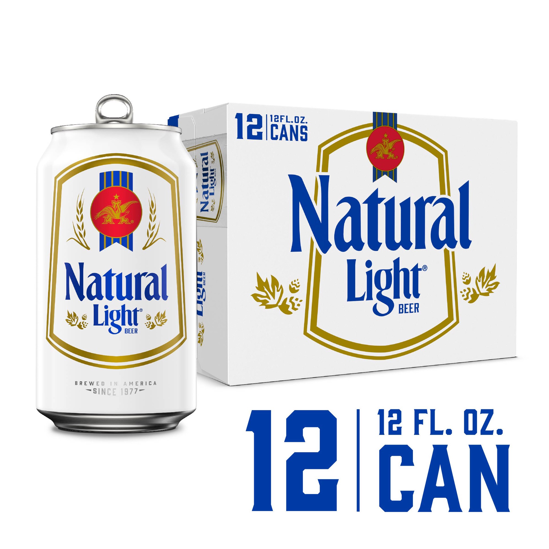 slide 3 of 5, Natural Light 12 Natty Pack Beer 12 ea, 12 ct; 12 fl oz