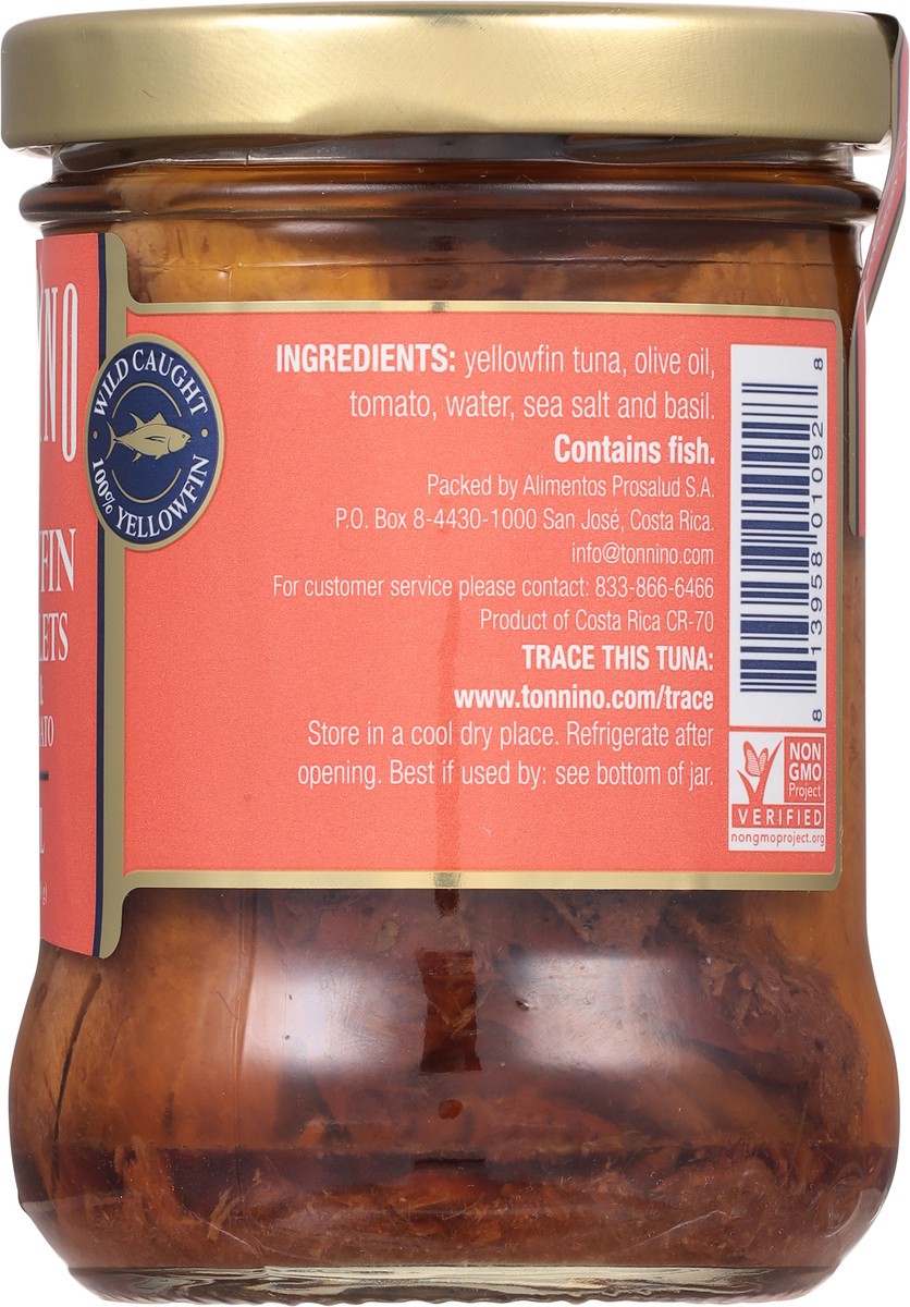 slide 4 of 13, Tonnino Yellowfin Tuna Fillets with Basil & Sundried Tomato in Olive Oil 6.3 oz, 6.3 oz