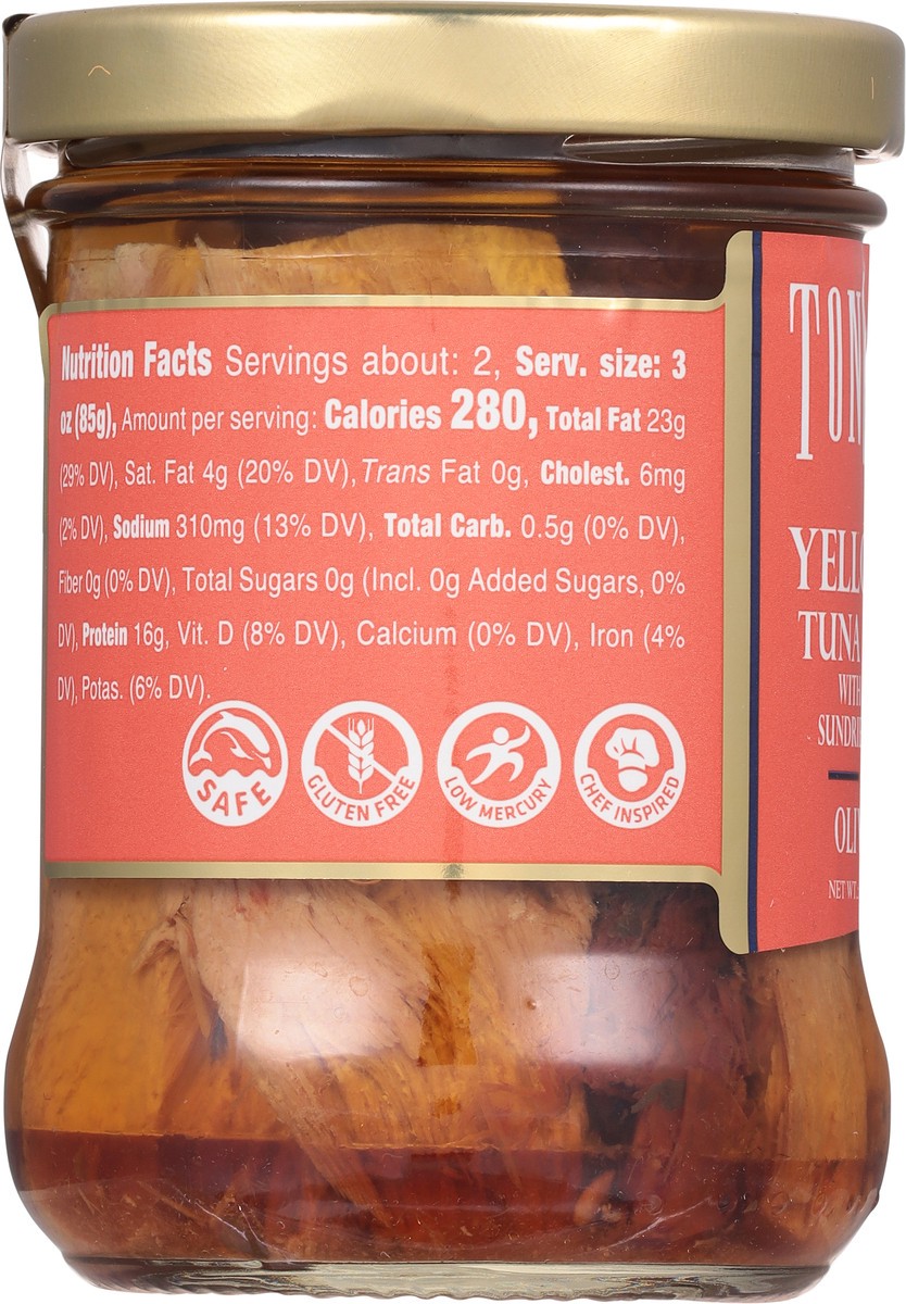 slide 9 of 13, Tonnino Yellowfin Tuna Fillets with Basil & Sundried Tomato in Olive Oil 6.3 oz, 6.3 oz