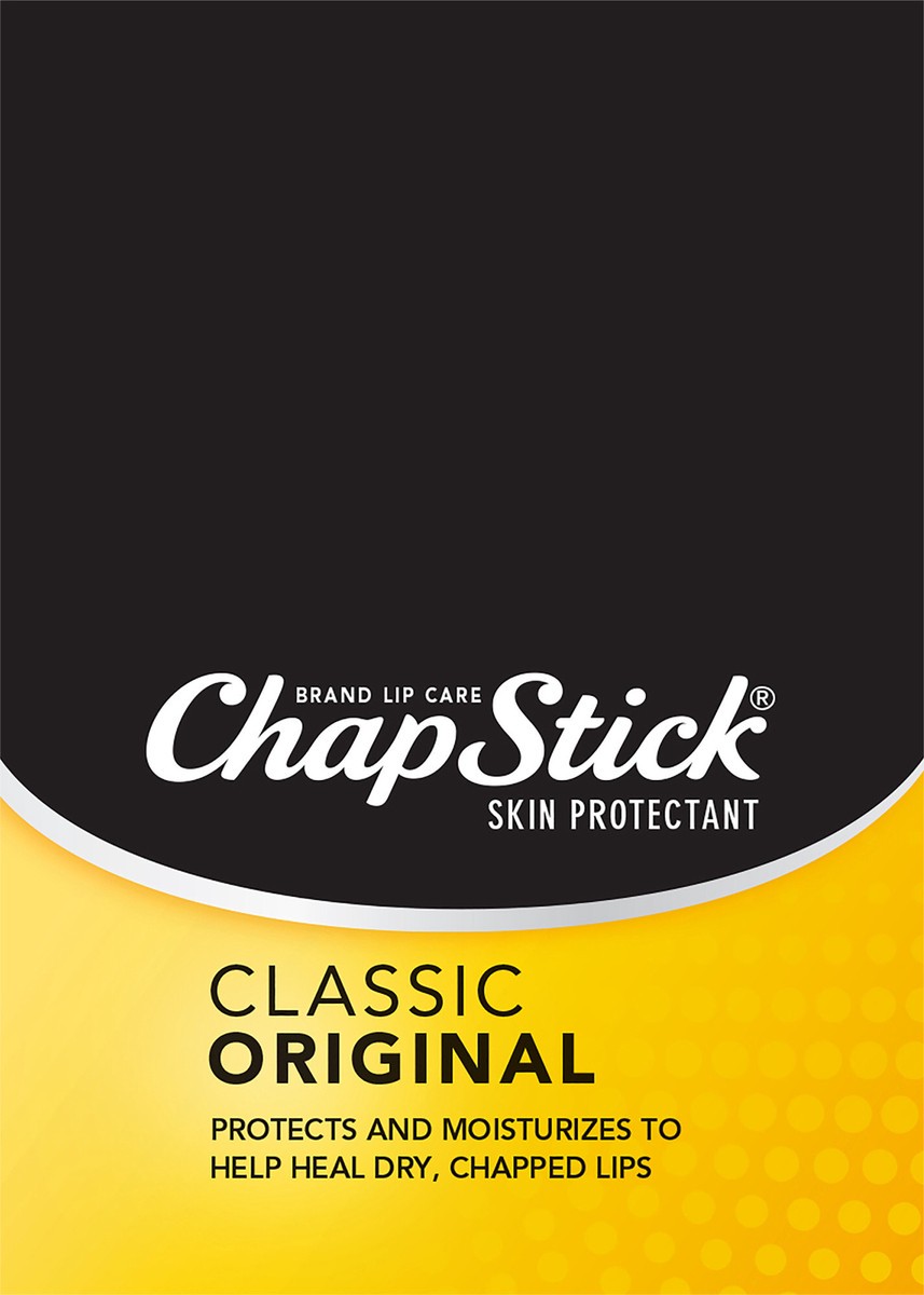 slide 5 of 6, ChapStick Classic Original Skin Protectant 12 - 0.15 oz Sticks, 12 ct
