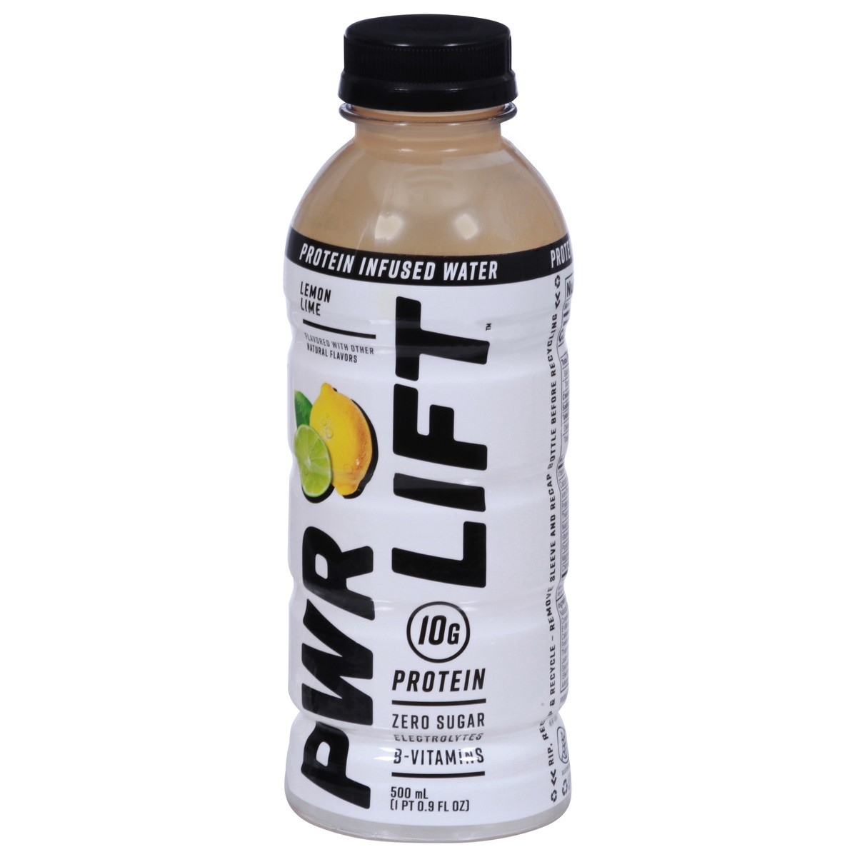slide 4 of 9, Pwr Lift Protein Infused Water - Lemon Lime - 16.9 oz, 16.9 oz