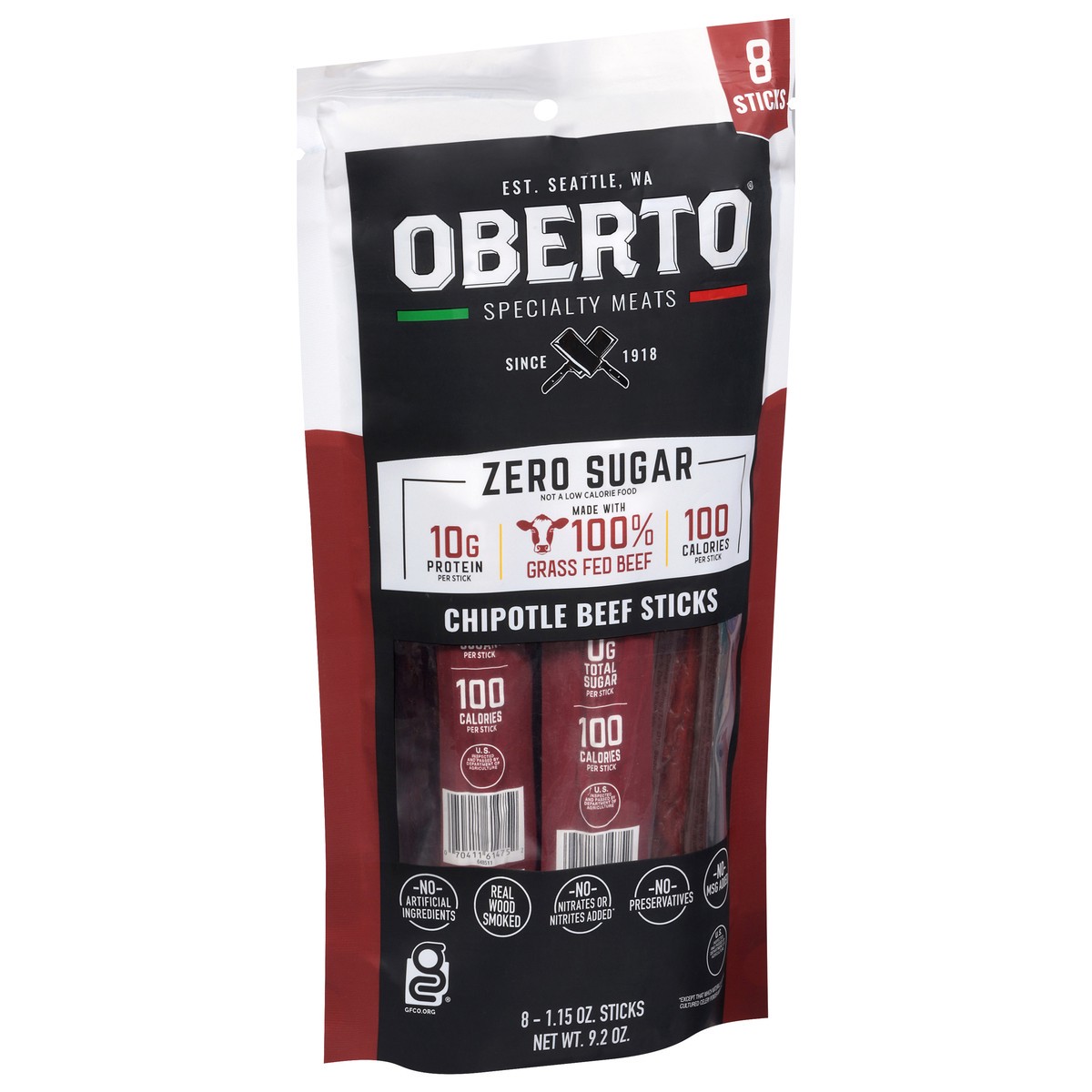 slide 3 of 4, Oberto Chipotle Zero Sugar Stick 8ct - 8 CT, 8 ct
