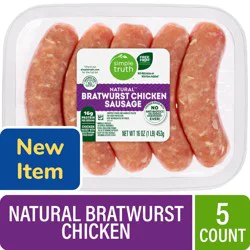 Simple Truth Natural Bratwurst Chicken Sausage Links - 12 oz, 5 ct