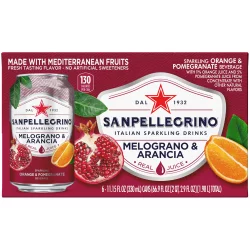 Sanpellegrino Pomegranate and Orange Italian Sparkling Drinks
