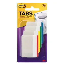 Post-It Durable Tabs - Assorted Brights