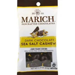 MARICH Dark Chocolate Salted Cashews - 2.3 oz