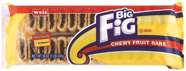 slide 1 of 1, Weis Quality Original Fig Bars Chewy Fruit Cookies, 16 oz