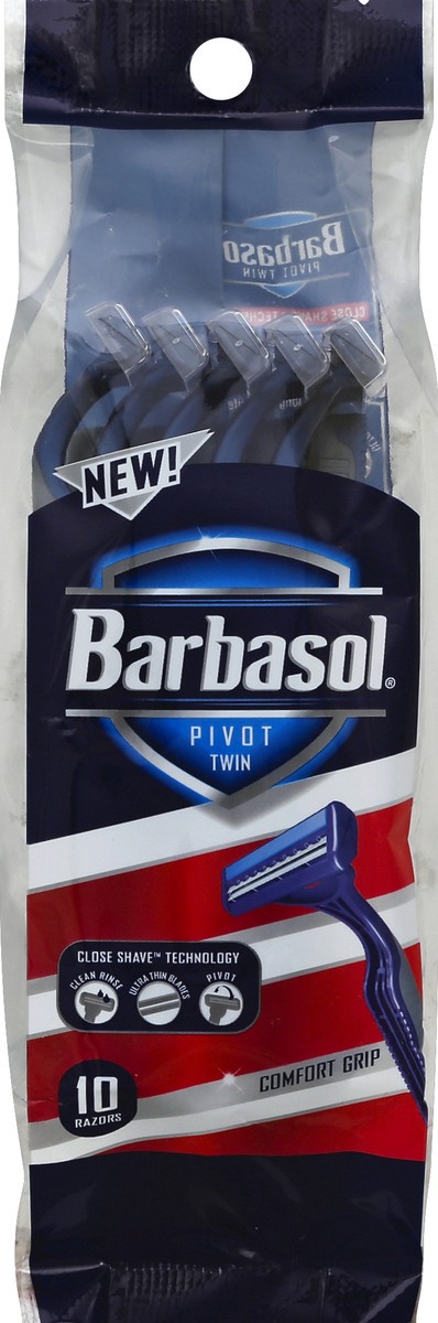 slide 2 of 2, Barbasol Pivot Twin Disposable Razor, 10 ct