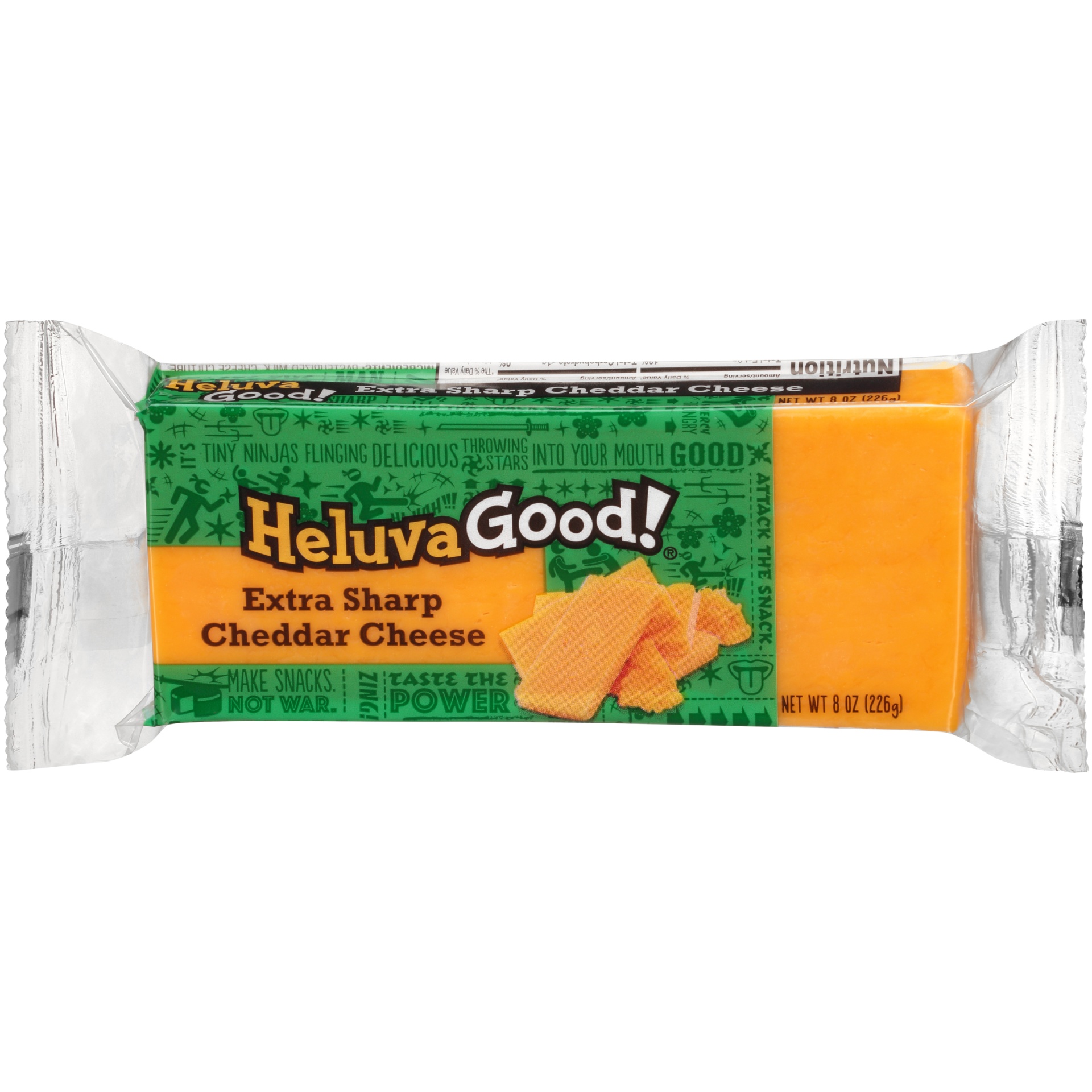 slide 1 of 1, Heluva Good! Extra Sharp Cheddar Cheese, 8 oz