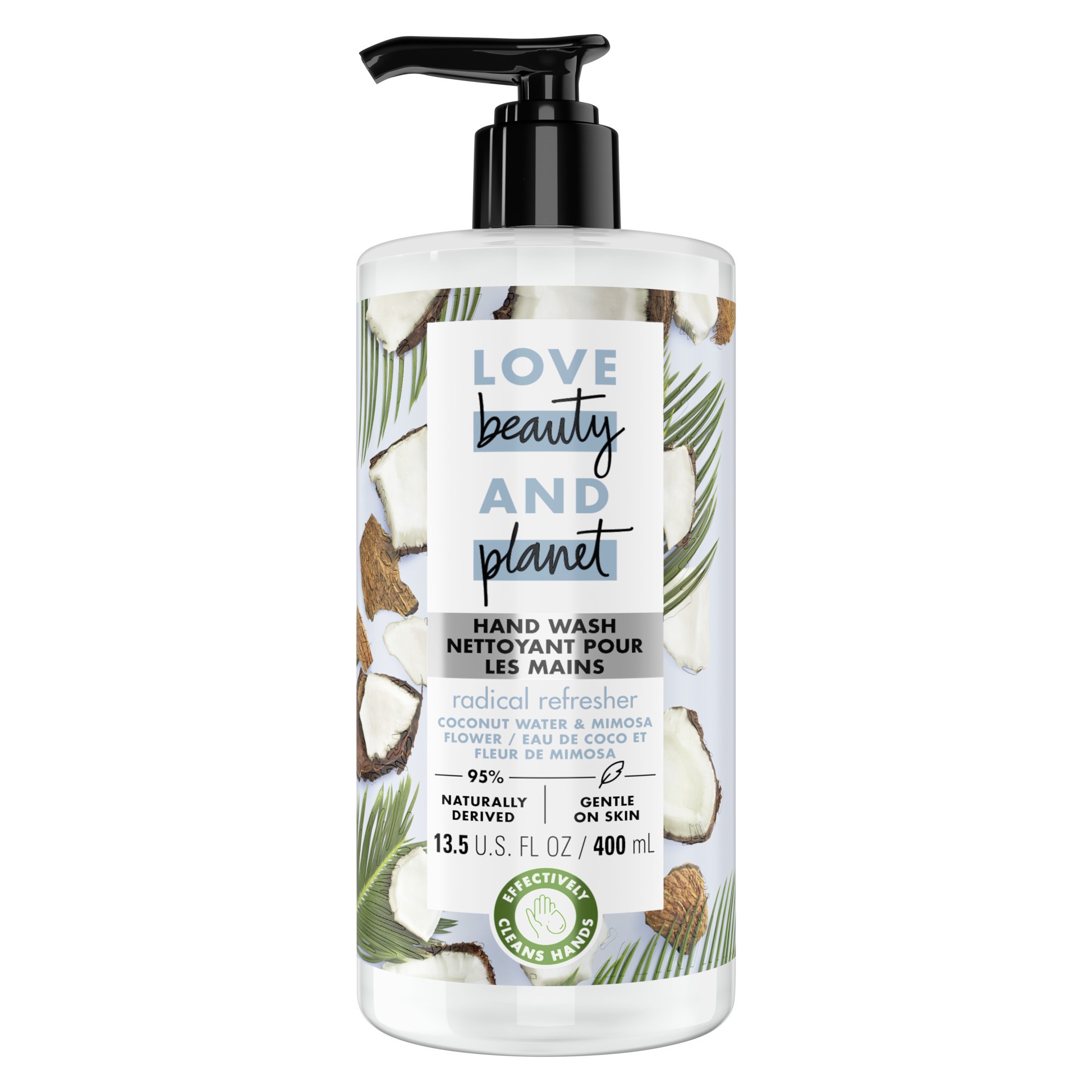 slide 1 of 4, Love Beauty and Planet Coconut Water & Mimosa Flower, for refreshed hands Hand Wash, 13.5 oz