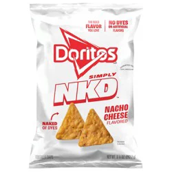 Doritos Simply Naked Nacho Cheese Flavored Tortilla Chips 9.25 oz