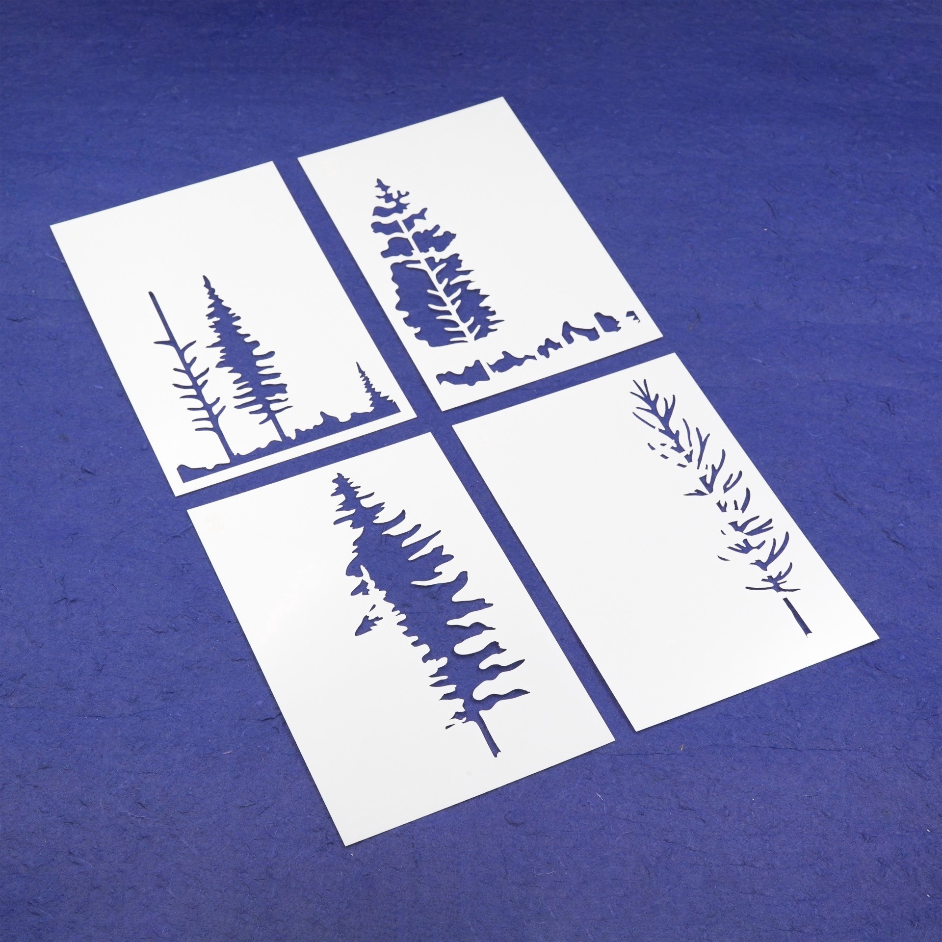slide 2 of 3, Trees Layering Stencils By Recollections, 4 in x 6 in