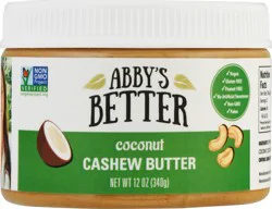 Abby's Better Coconut Cashew Butter 12 oz