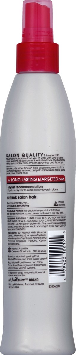 slide 3 of 3, Suave Professionals Flexible Control Non-Aerosol Hairspray, 8.5 oz