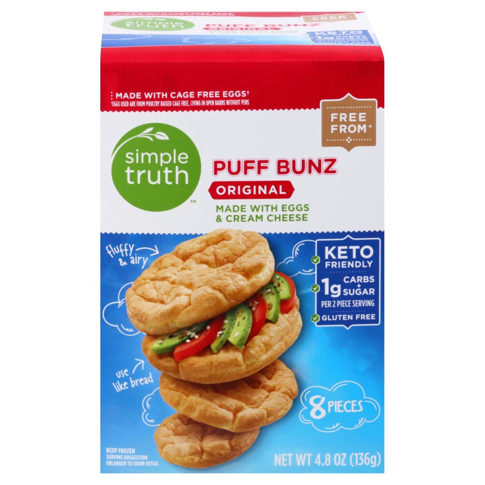 slide 1 of 3, Simple Truth Original Puff Bunz, 8 ct; 4.8 oz