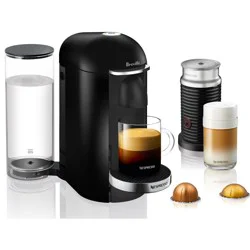 Nespresso VertuoPlus Black Deluxe Bundle by Breville