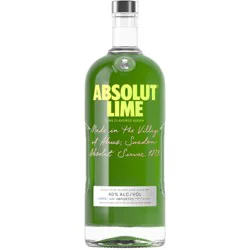 Absolut Lime Flavored Vodka, 1.75 L Bottle, 80 Proof