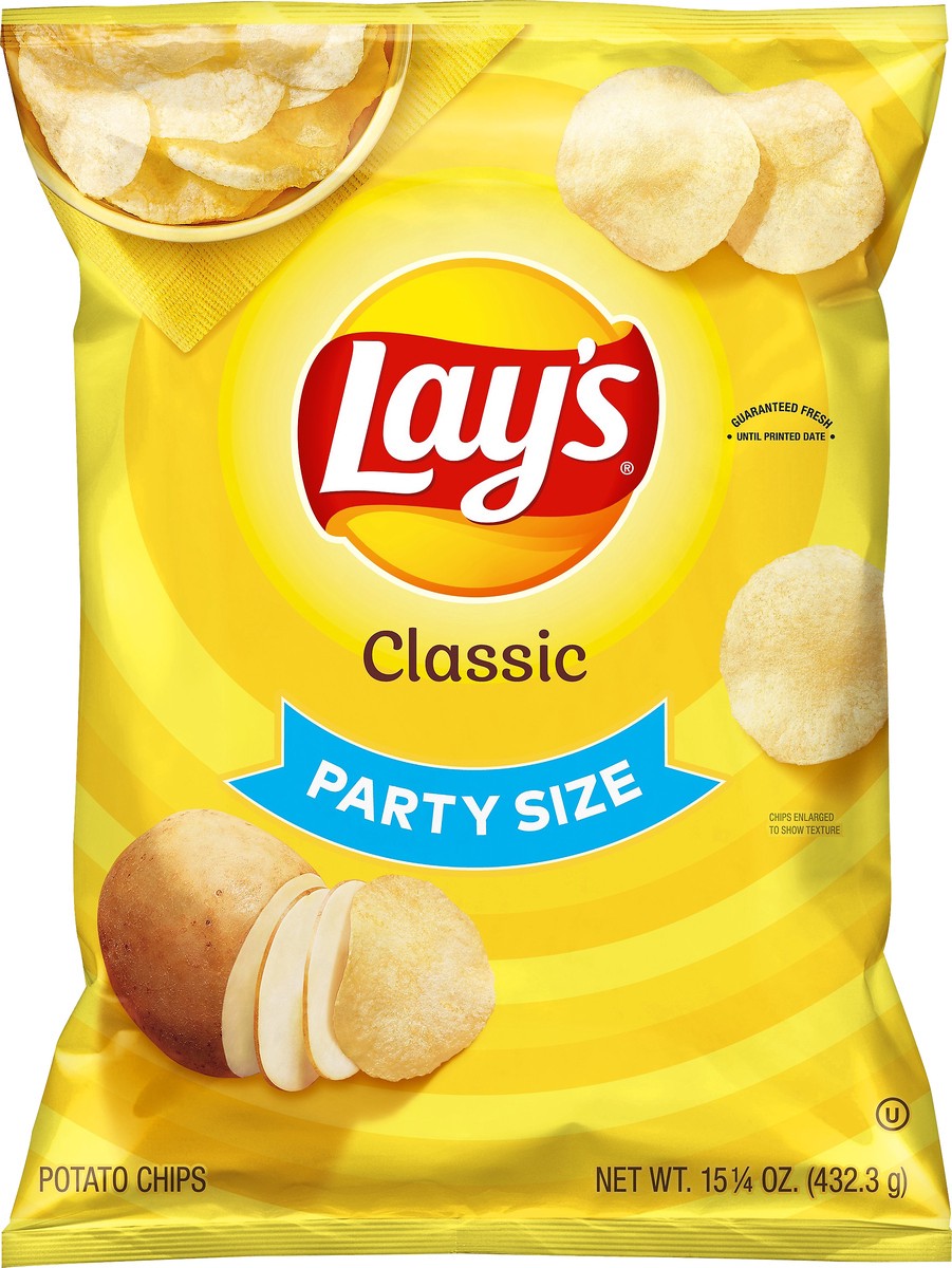 slide 3 of 3, Lay's Party Size Classic Potato Chips 15.25 oz, 15.25 oz