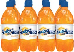 Sunkist Zero Sugar Orange Soda- 8 ct