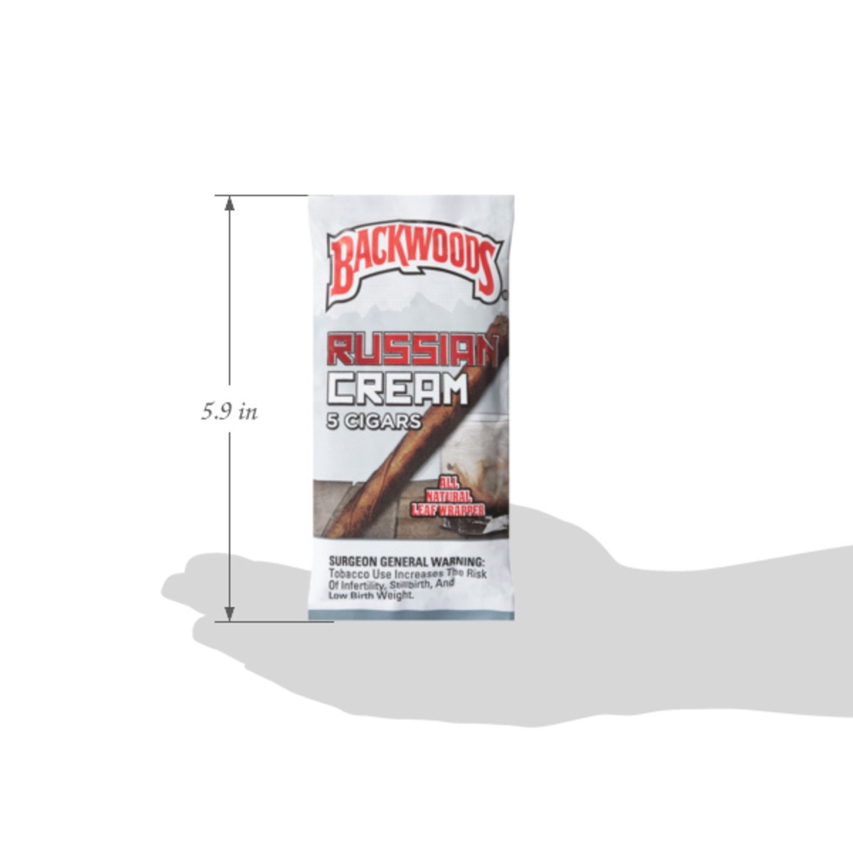 slide 2 of 13, Backwoods Russian Cream Cigars 5 ea, 5 ct