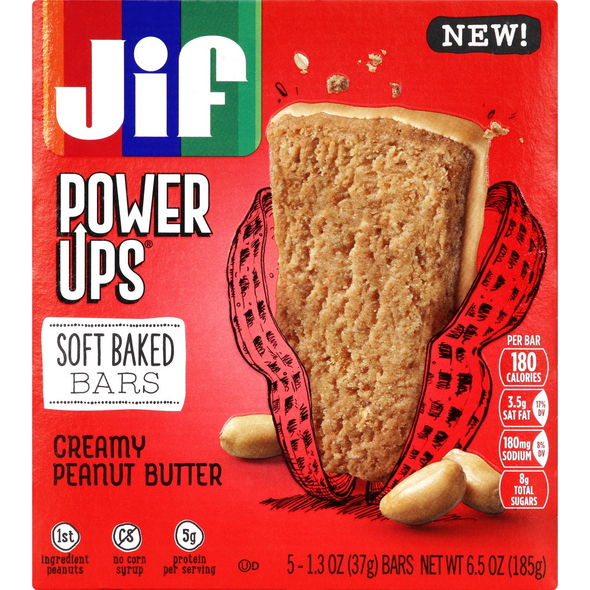 slide 4 of 13, Jif Bars 5 ea, 5 ct