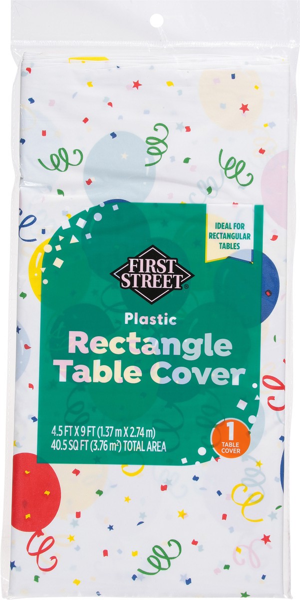 slide 4 of 11, First Street Fs Birthday Table Cover 54X108, 1 ct